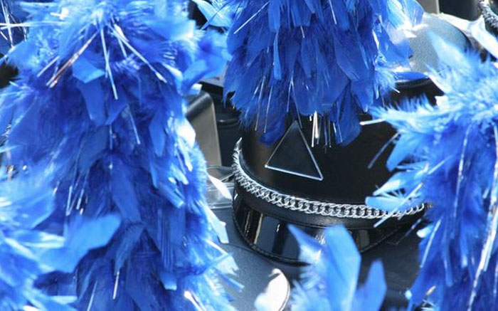 20 - 22 Ostrich Feather ― item# 33719, Marching Band, Color Guard,  Percussion, Parade